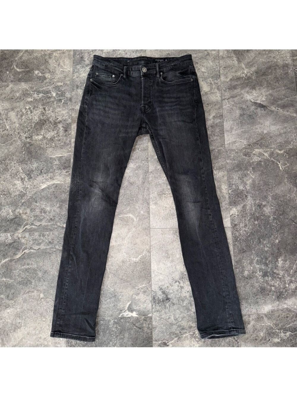 All Saints Black Jeans Skinny Fit Size 30